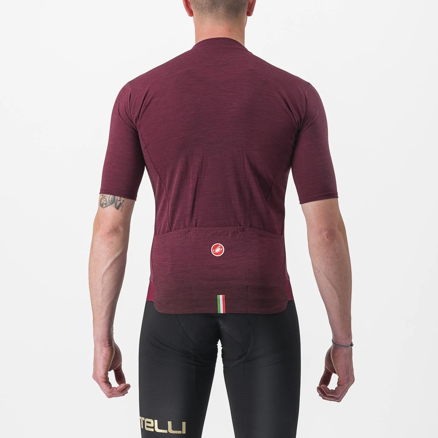 2. Tricou cu maneca scurta Castelli Essenza Visiniu