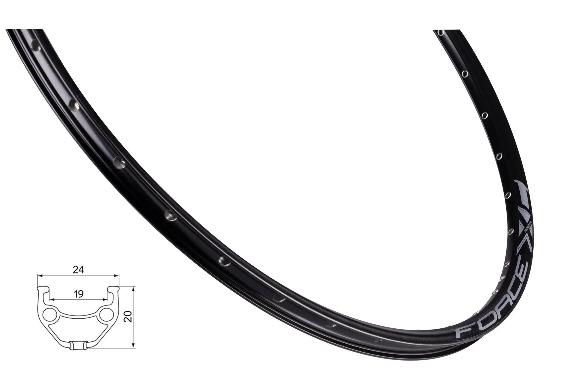 2. Janta Force XC Basic Disc 622x19 32h neagra