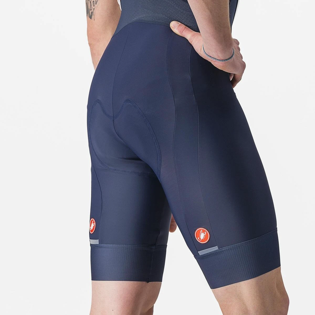 4. Pantaloni scurti cu bretele Castelli Entrata 2 Indigo XXXL