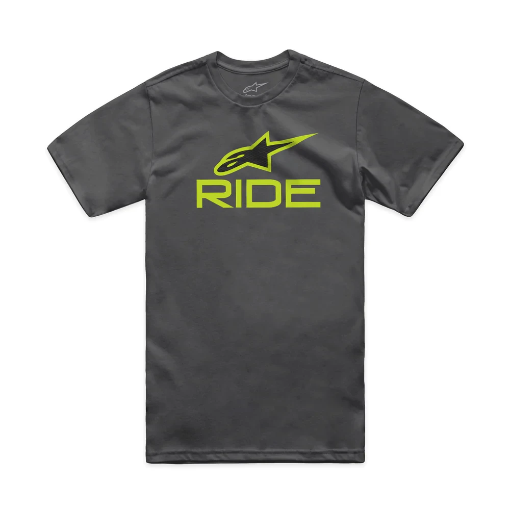 2. Tricou Alpinestars Ride 4.0 CSF Tee Charcoal/Lime/Black
