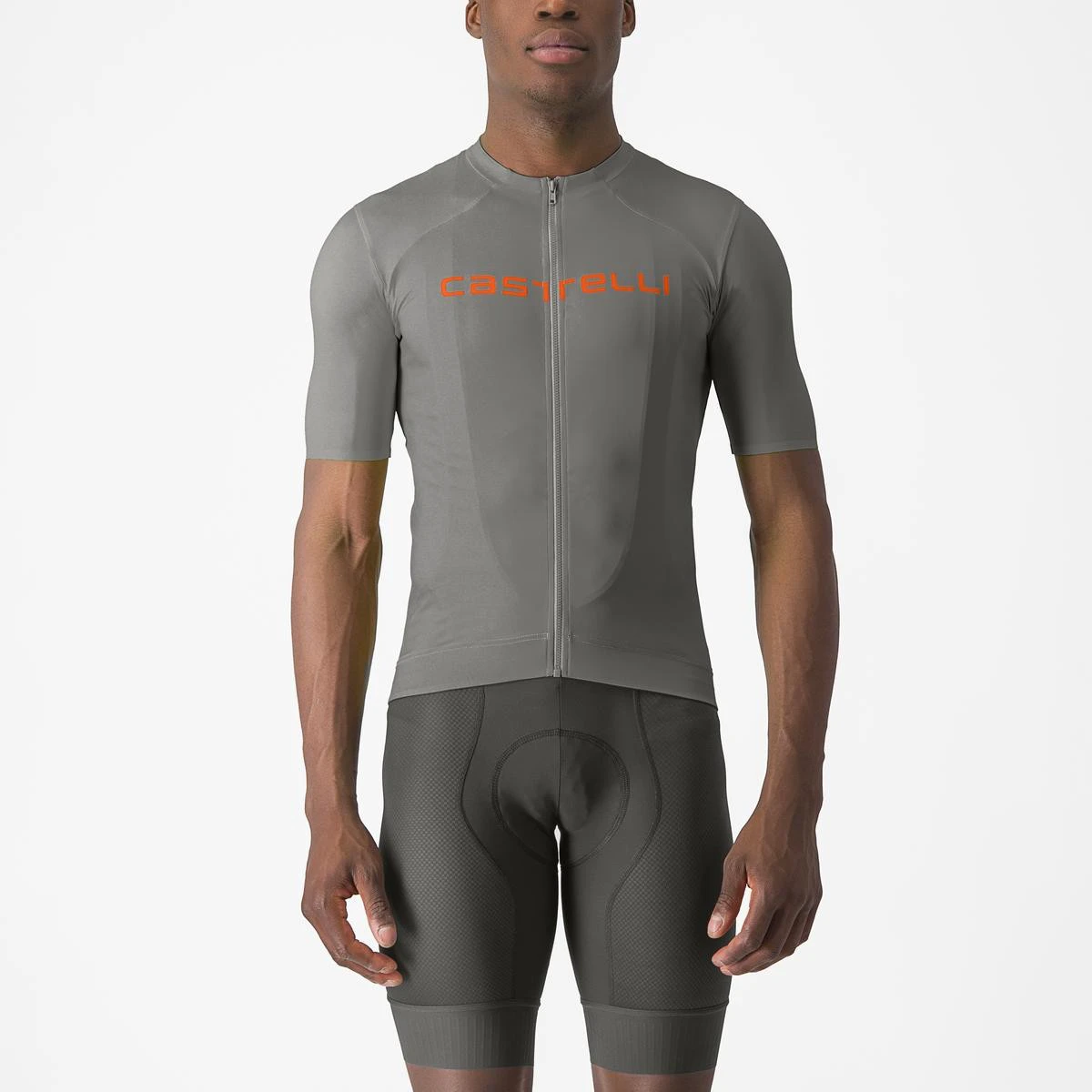 2. Tricou cu maneca scurta Castelli Elements Gri/Portocaliu