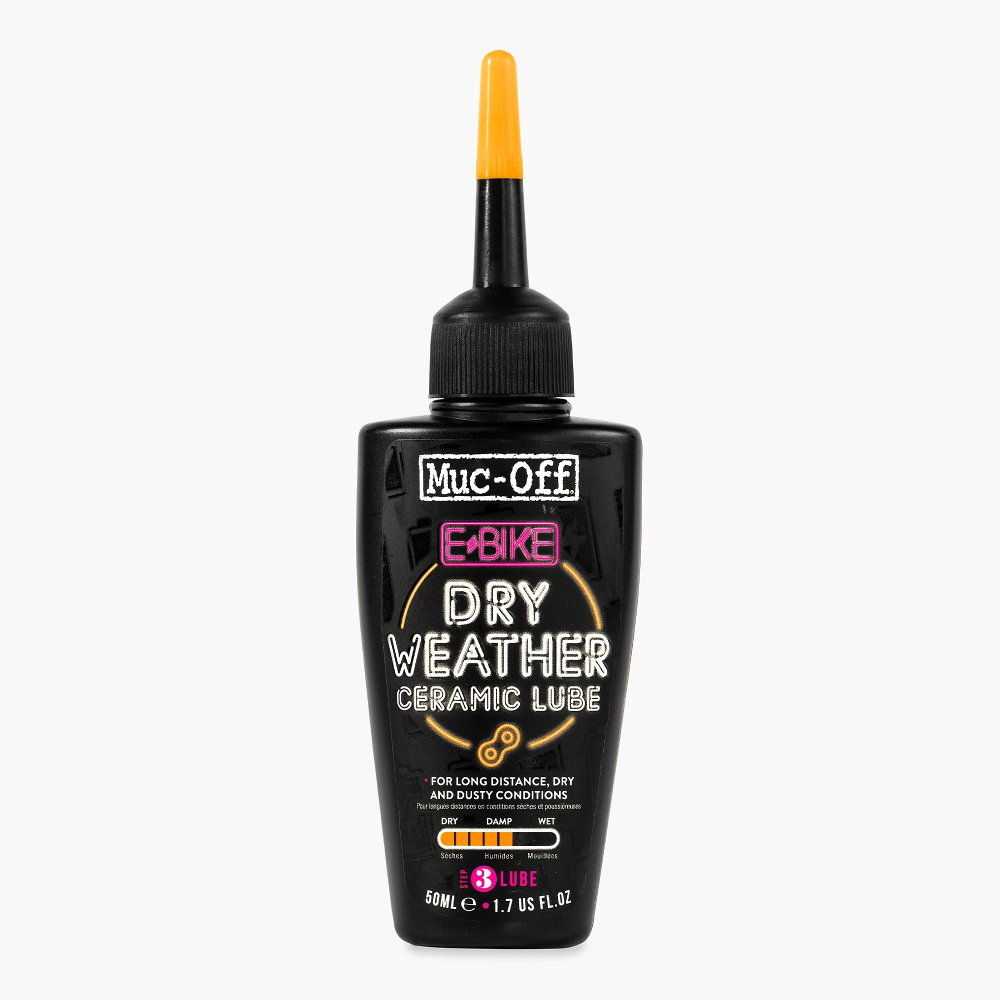 1. Lubrifiant Muc-Off Ebike Dry Weather Chain Lube 50ml