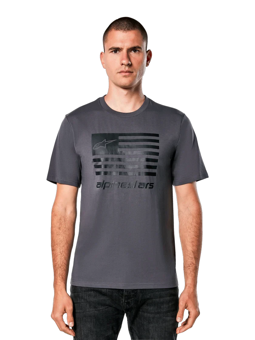 Tricou Alpinestars Flag CSF Tee Charcoal/Black - 164901