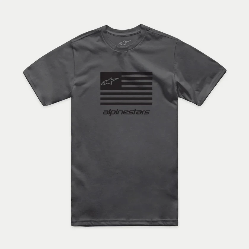 3. Tricou Alpinestars Flag CSF Tee Charcoal/Black