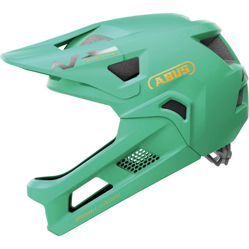 Abus - casca ciclism copii Youdrop FF (acoperire integrala) helmet - verde salvie - 56001