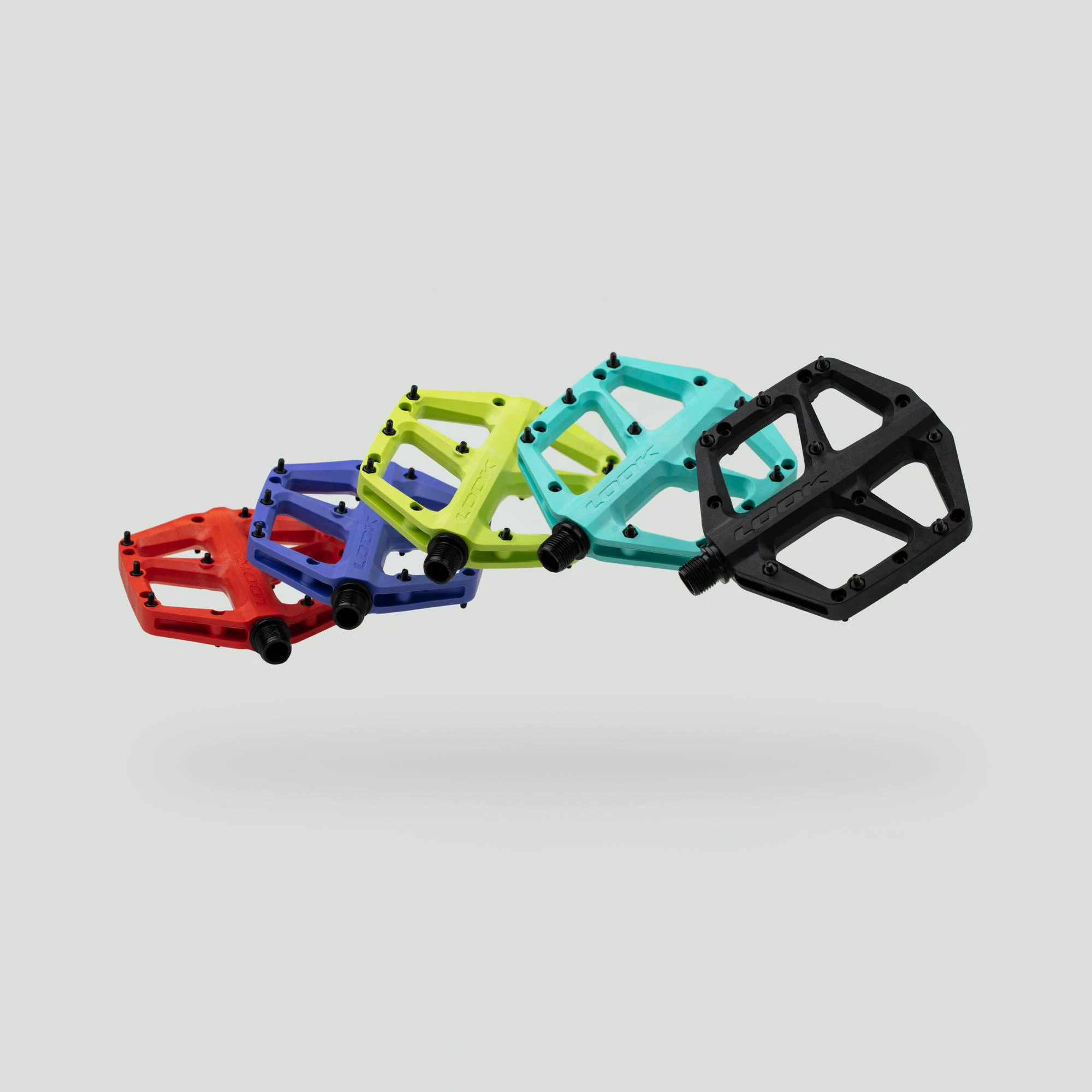 6. Look - pedale flat bicicleta MTB Trail Fusion - albastru deschis