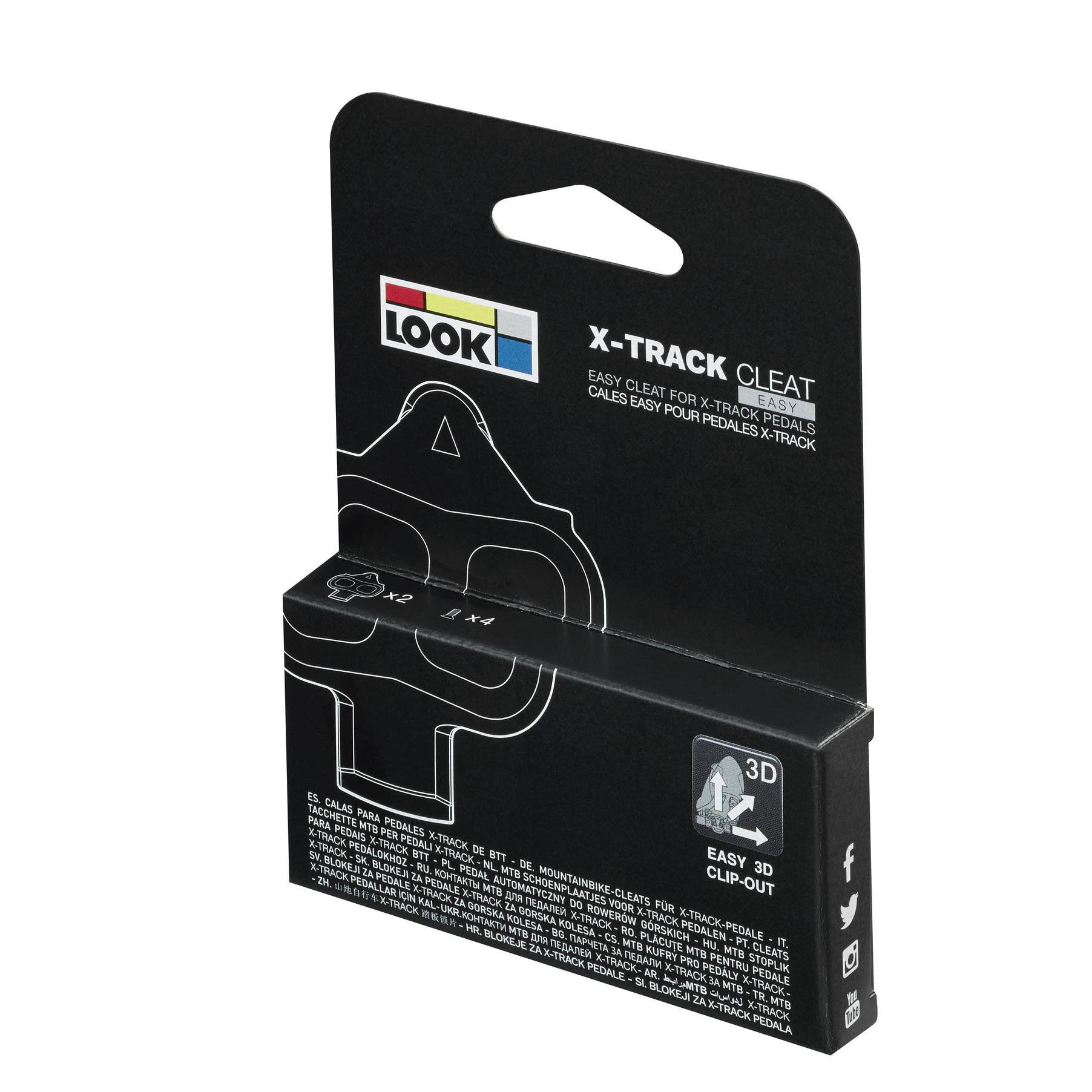 4. Look - placute pedale MTB SPD (Cleats) X-Track Easy - standard SPD