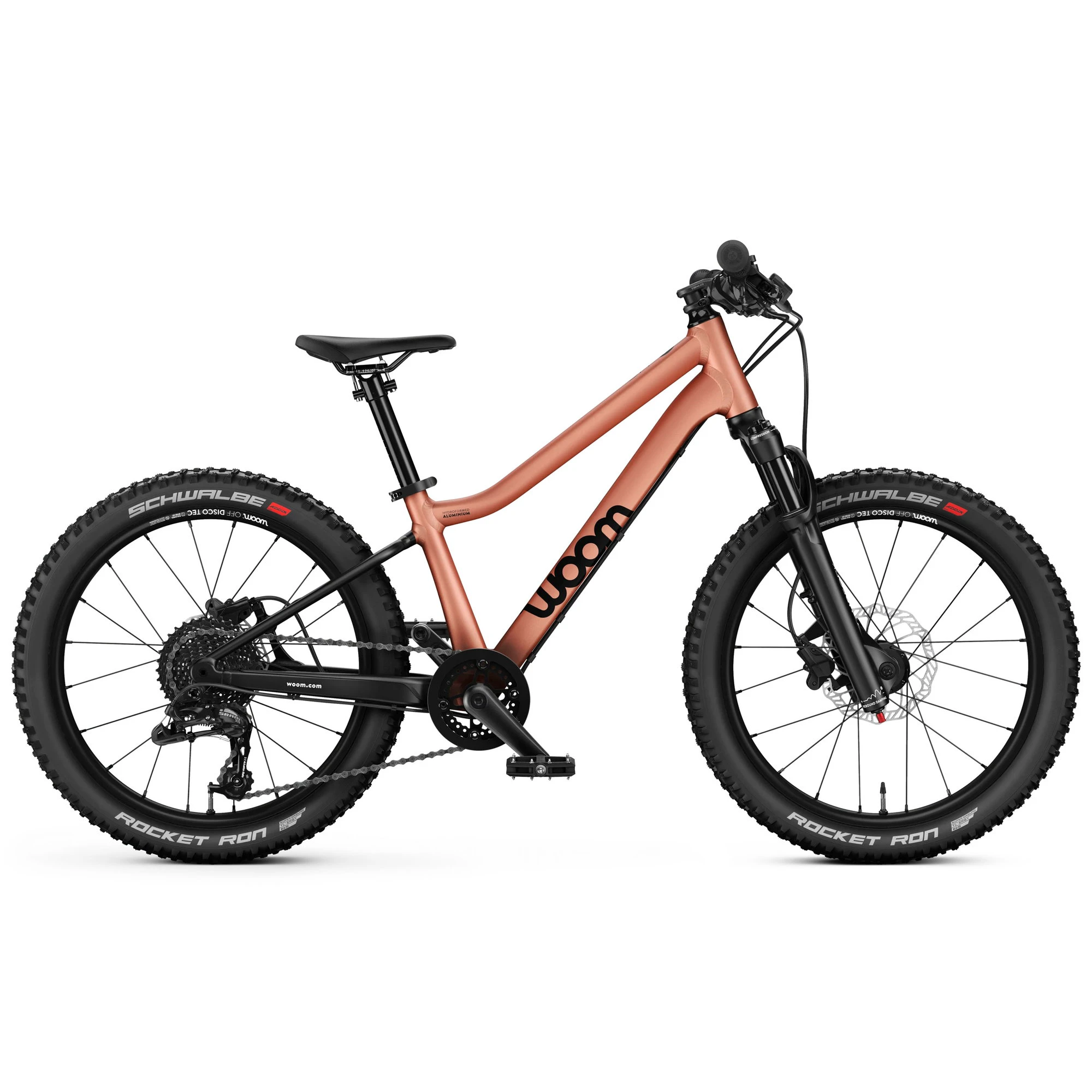 1. Bicicleta copii Woom 4 OFF AIR - generatia 2 - cu roti 20" cupru