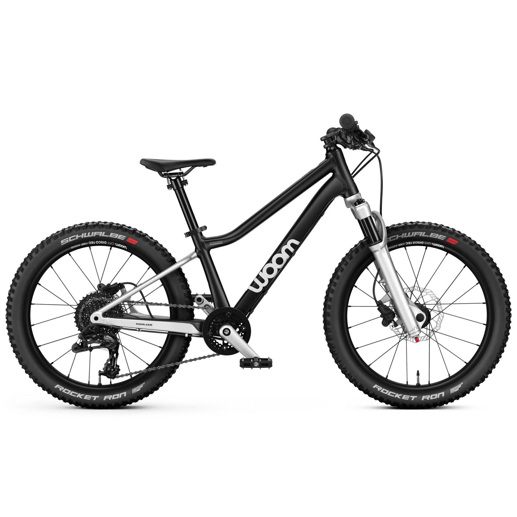 Bicicleta copii Woom 4 OFF AIR - generatia 2 - cu roti 20" negru - 153516