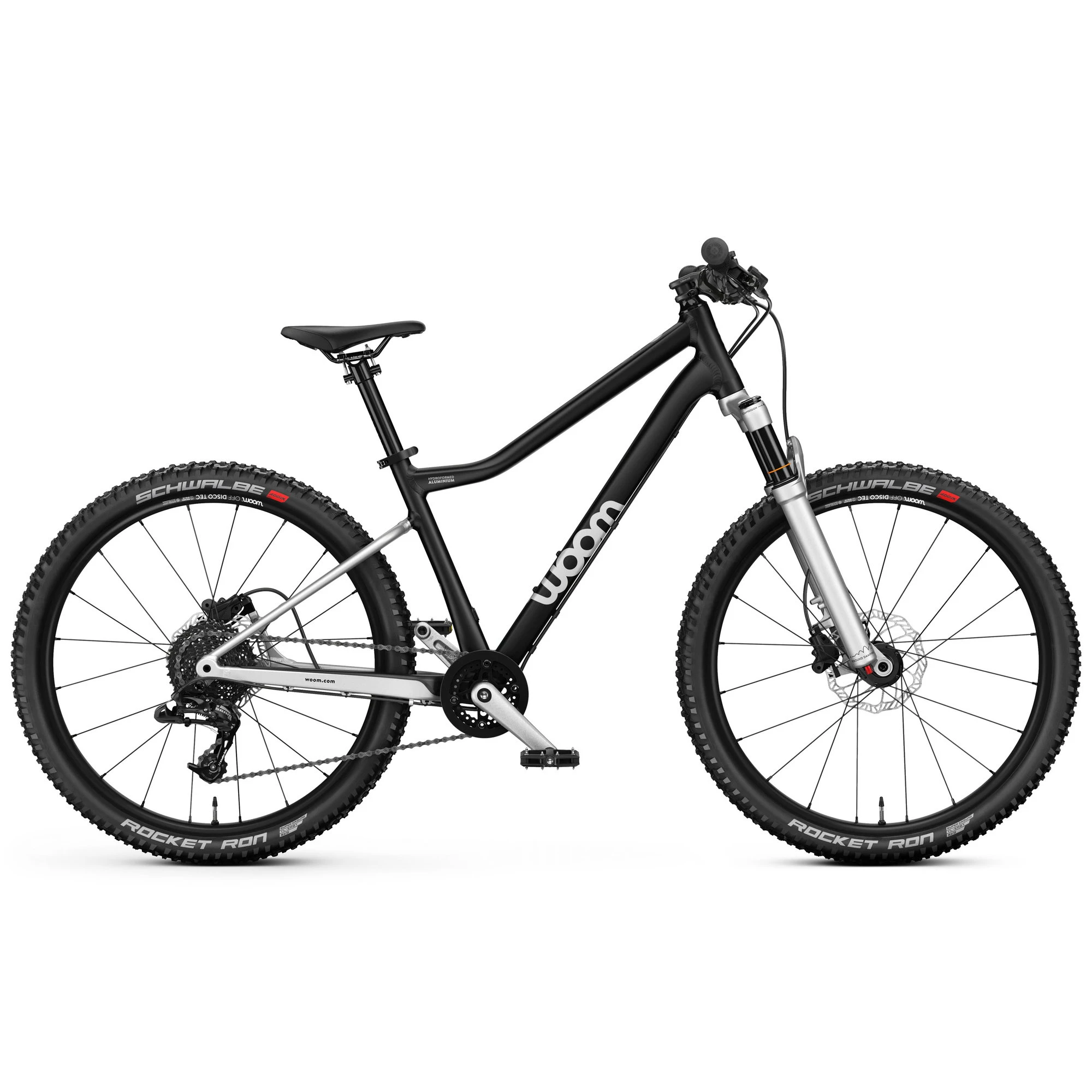 Bicicleta copii Woom 5 OFF AIR - generatia 2 - cu roti 24" negru - 153523