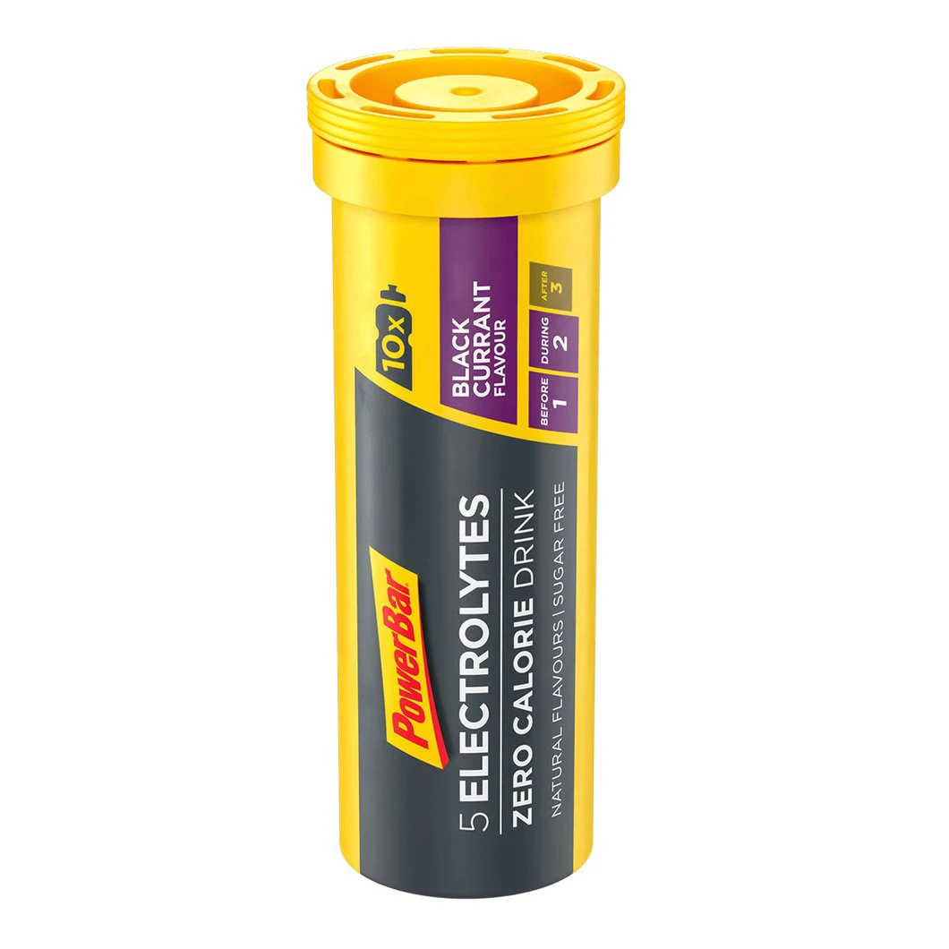 1. Tablete efervescente PowerBar 5Electrolytes 10 tablete - coacăze negre