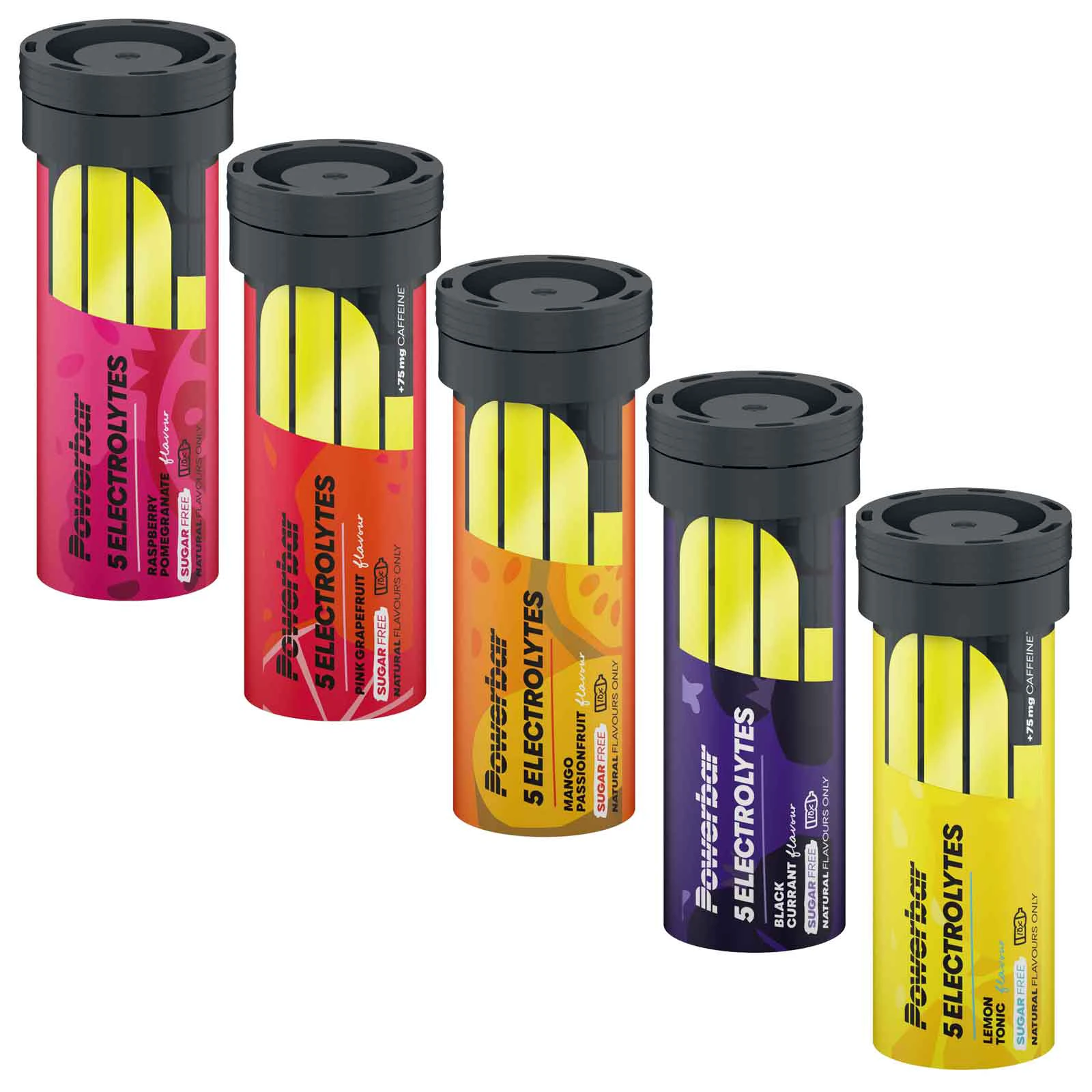 5. Powerbar - pastile efervescente hidratare si mineralizare 5 Electrolytes, aroma mango fructul pasiunii - cutie 10x 4.2g