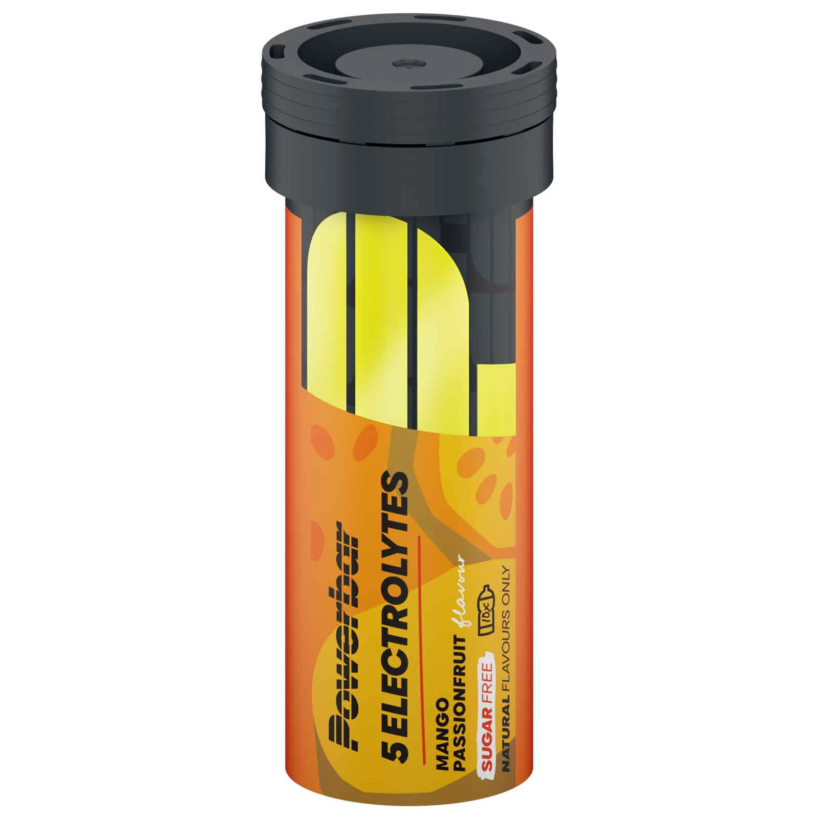 2. Powerbar - pastile efervescente hidratare si mineralizare 5 Electrolytes, aroma mango fructul pasiunii - cutie 10x 4.2g