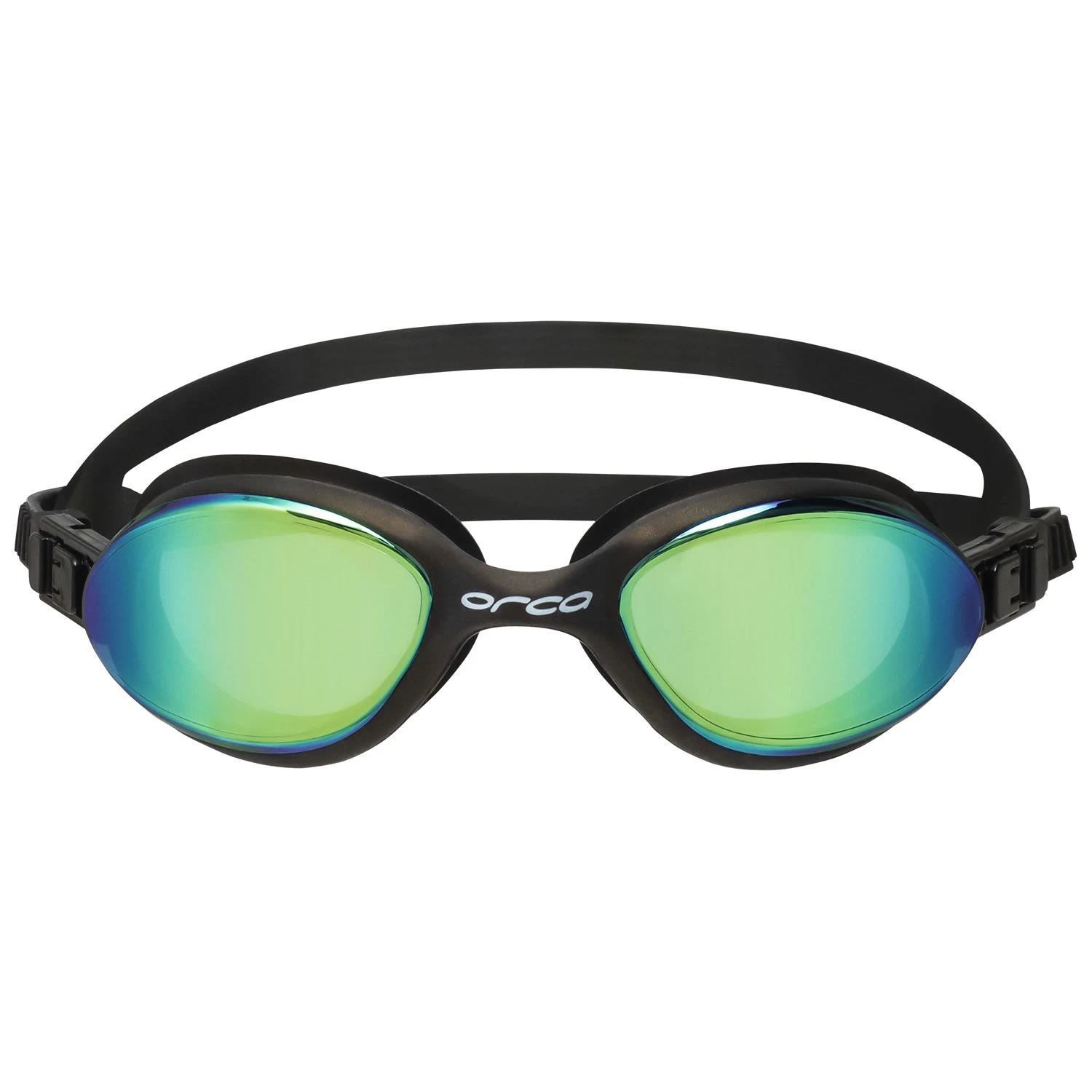 2. Orca - ochelari inot triatlon si ape deschise - Killa 180° - negru oglinda