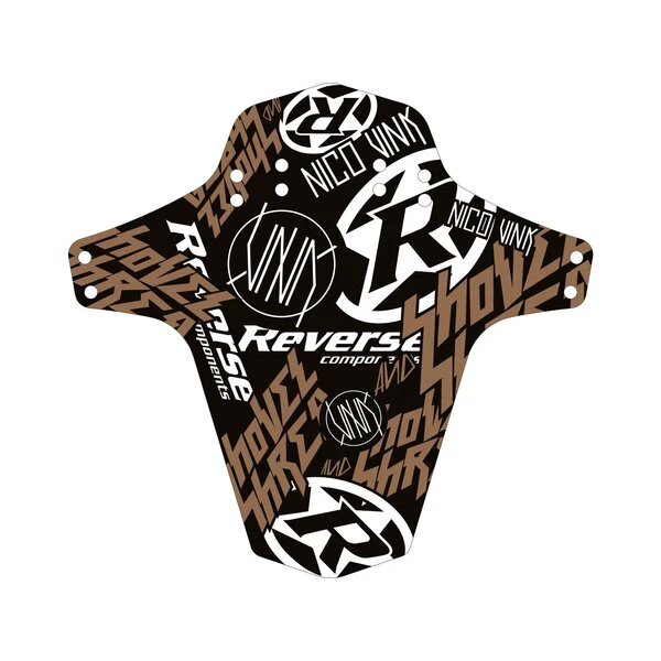 2. Aparatoare Reverse Nico Vink Stickerbomb Negru/Aramiu