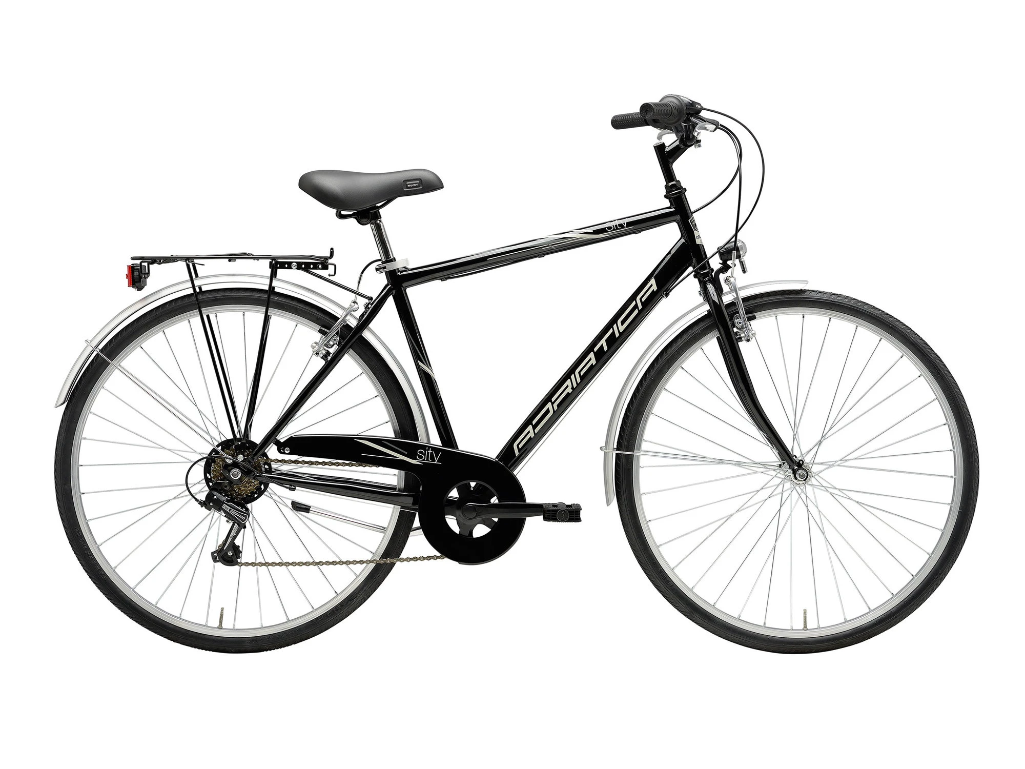 1. Bicicleta Adriatica Movie Man 6V 28 Neagra 55 cm