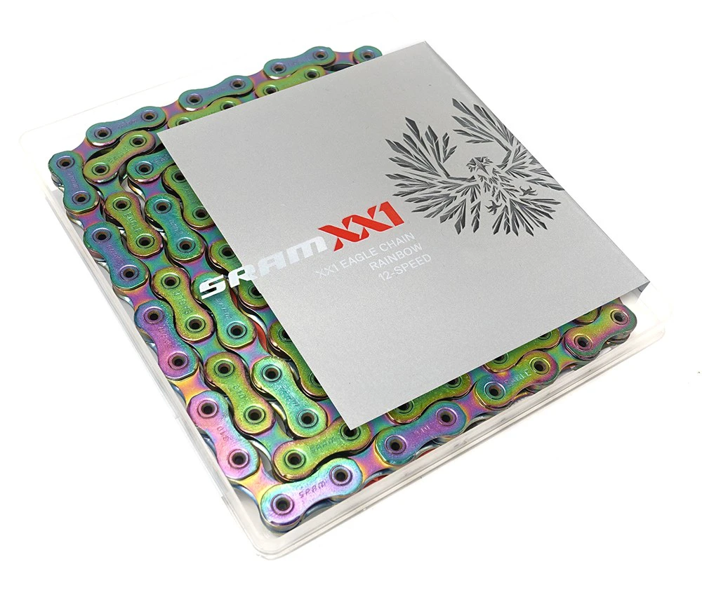 3. Lant Sram XX1 Eagle 12 Viteze 126 Zale Rainbow