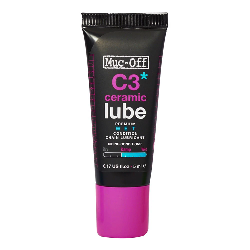 1. Muc-Off - lubrifiant lant bicicleta C3 Ceramic Wet Lube - mini doza 5ml