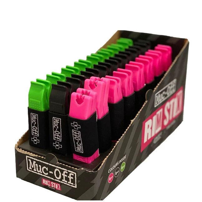 6. Muc-Off - set doua leviere reparatii bicicleta Rim Stix Tyre Levers - Negru Verde Roz