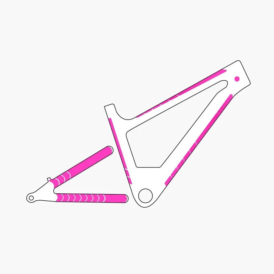 4. Muc-Off - set stickere protectie cadru bicicleta Frame Protection Kit E-MTB - Punk
