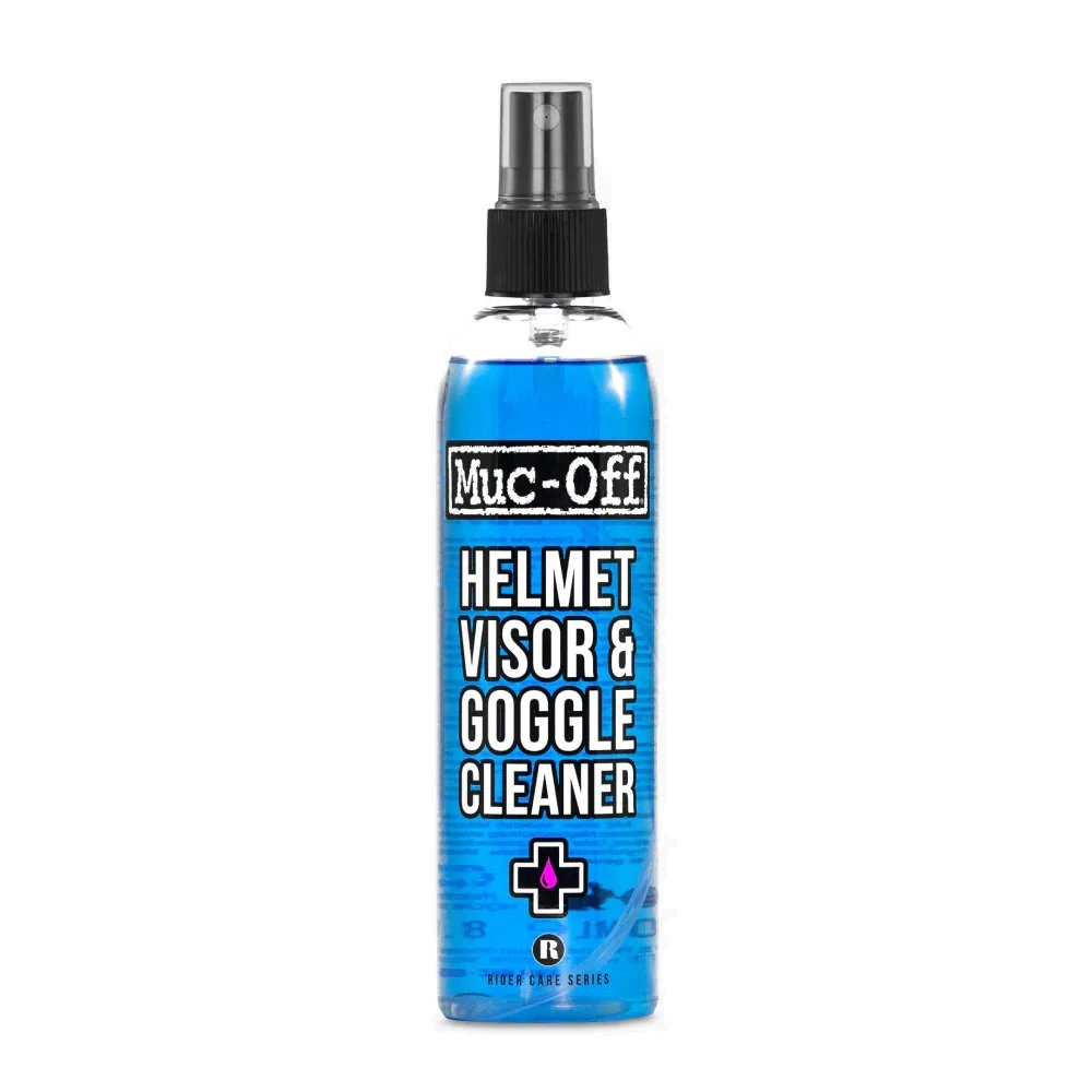 1. Muc-Off - solutie curatare echipament bicicleta Helmet Visor & Goggle Cleaner - 250ml