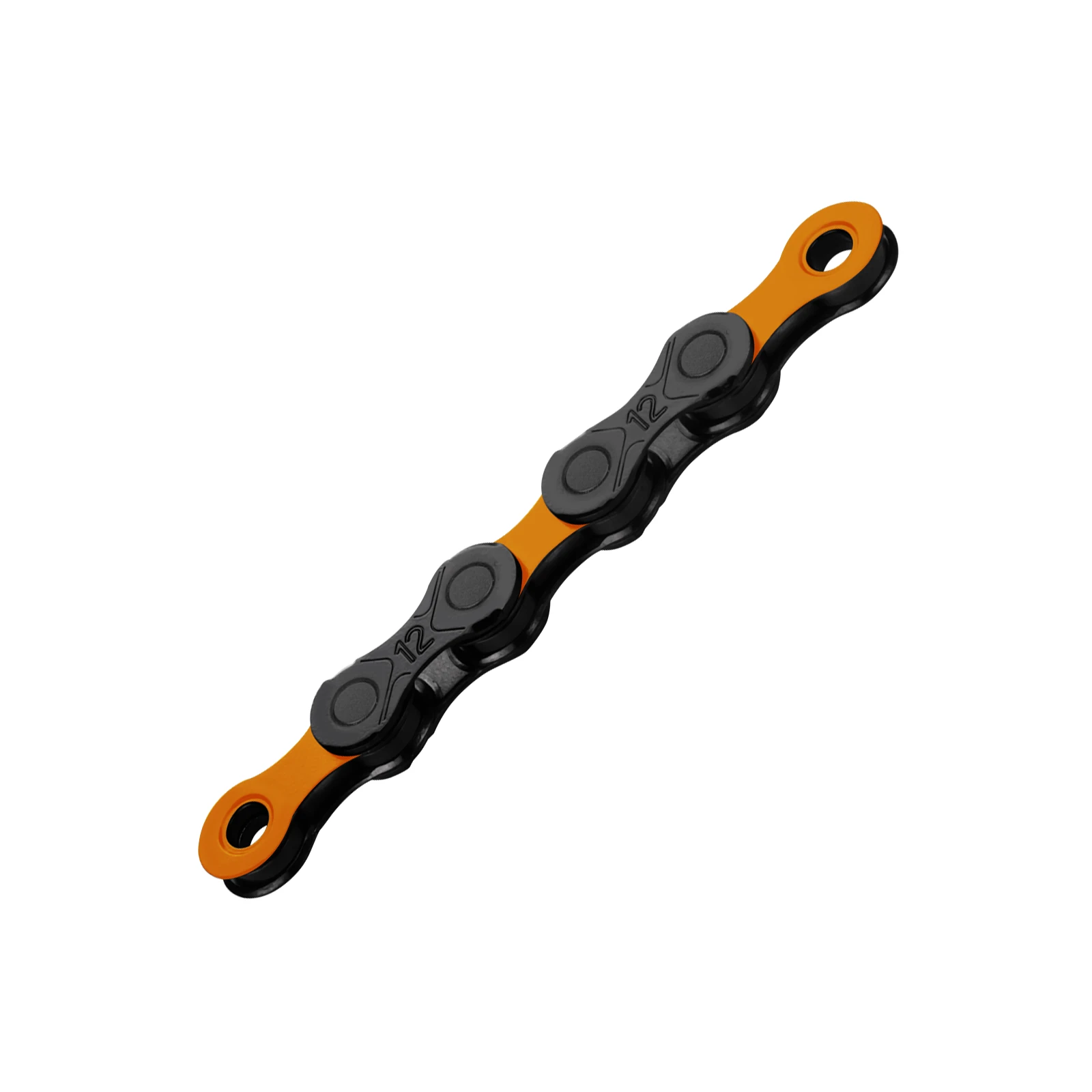 1. Lant KMC DLC 12 Negru/Portocaliu 12 Viteze 126 Zale