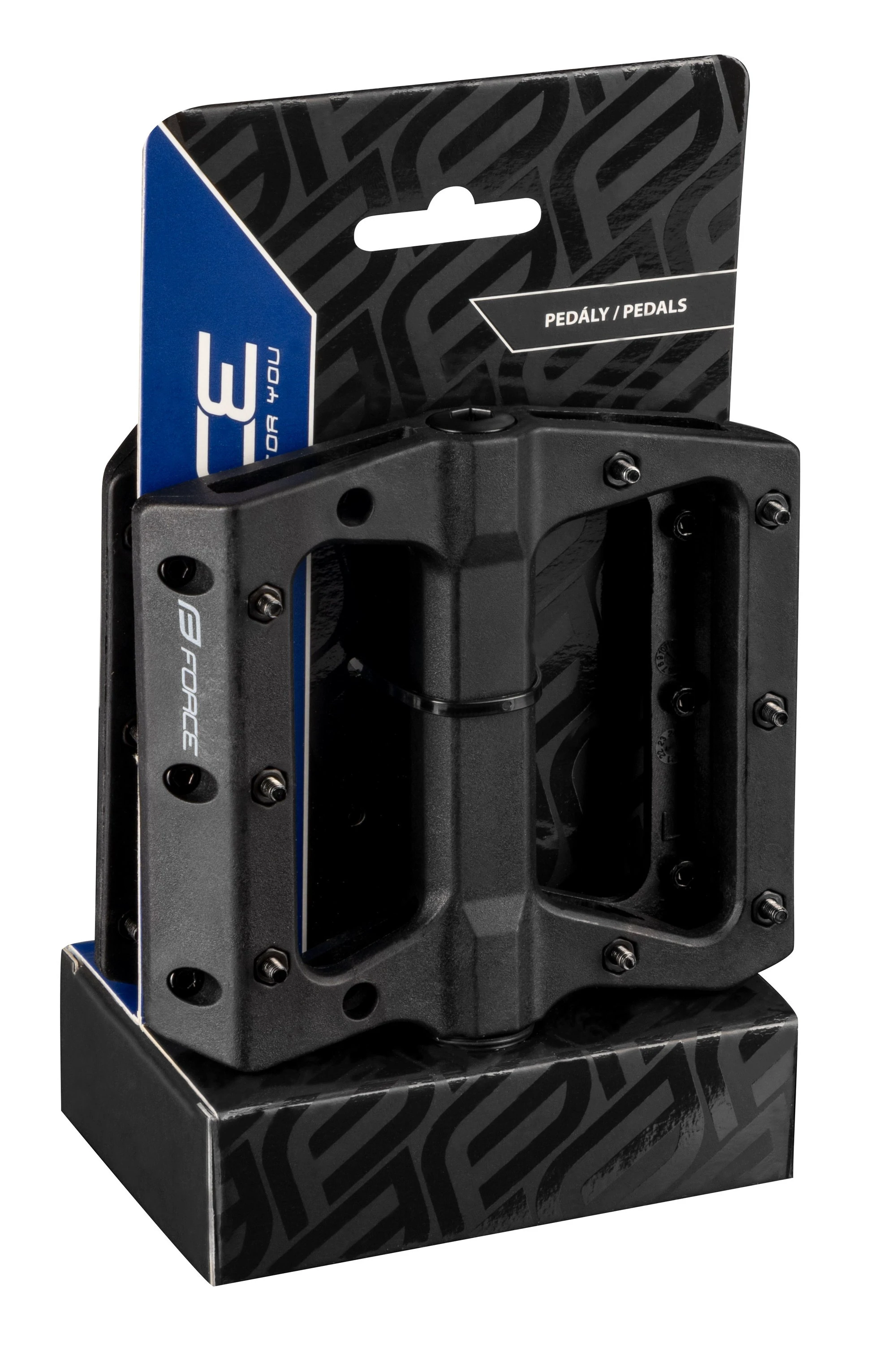 3. Pedale Force Blizz 2.0 cu rulmenti Nylon Black