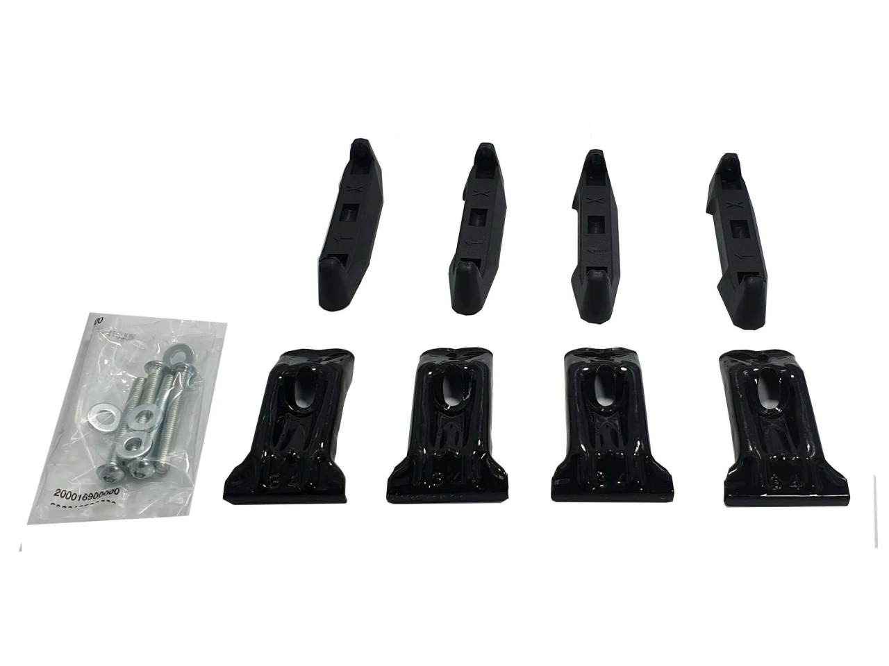 1. Kit de prindere Menabo FIX035G pentru bare transversale Tema / Tema Aluminiu