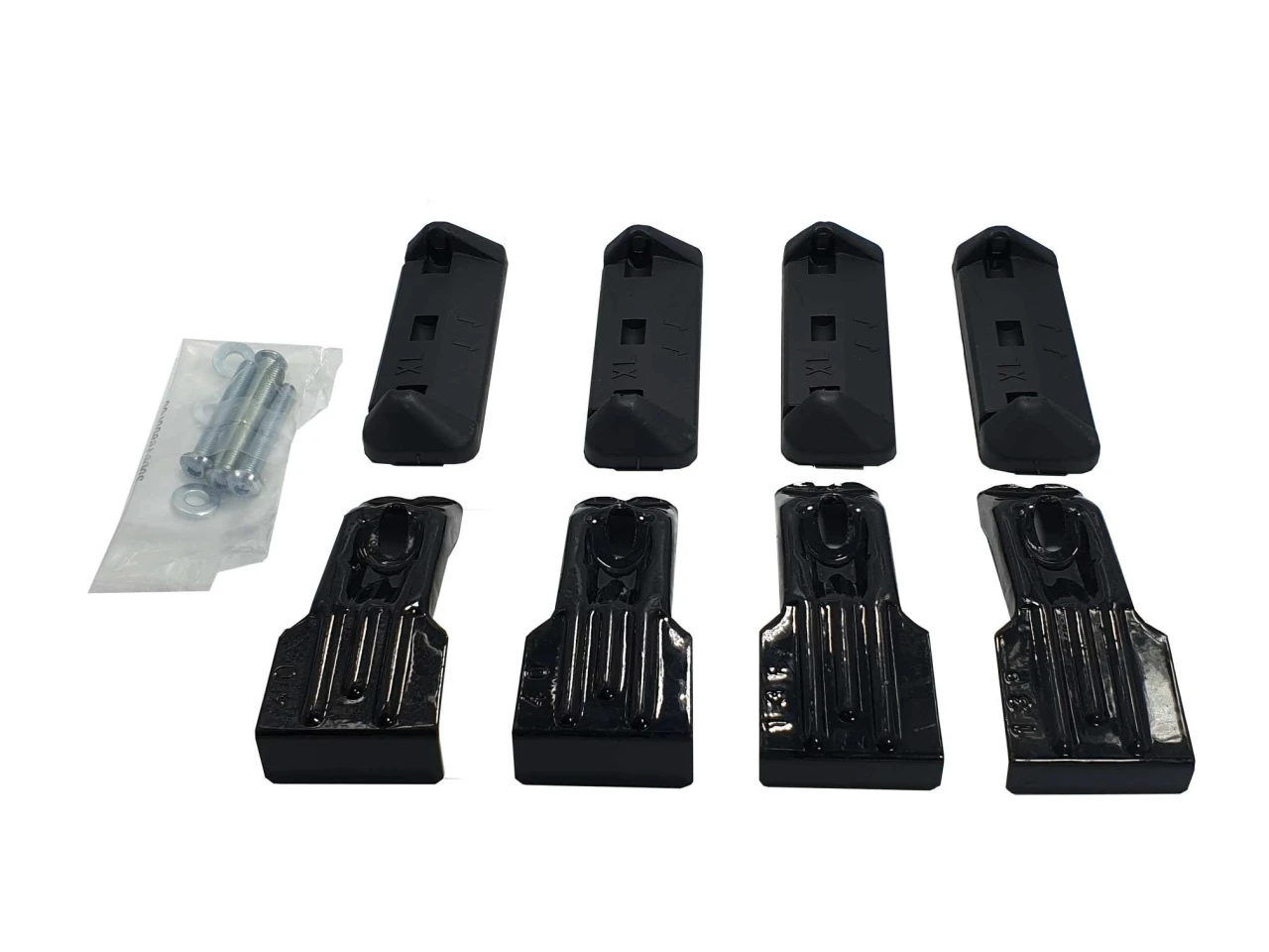 1. Kit de prindere Menabo FIX040G pentru bare transversale Tema / Tema Aluminiu