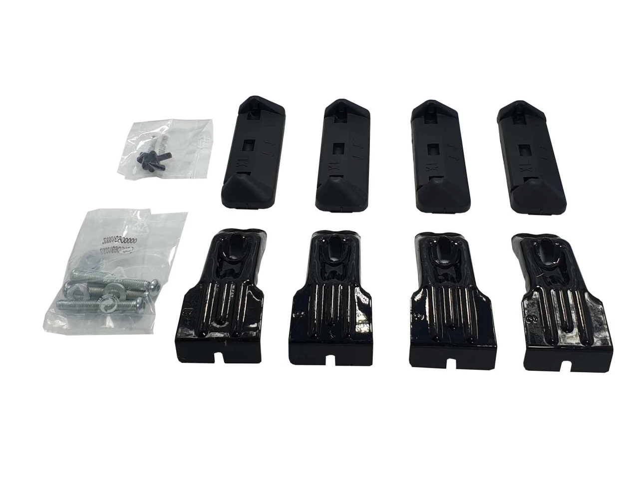 1. Kit de prindere Menabo FIX048G pentru bare transversale Tema / Tema Aluminiu