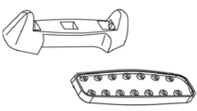 1. Set tampoane scurte de cauciuc pentru talpile Menabo Tema