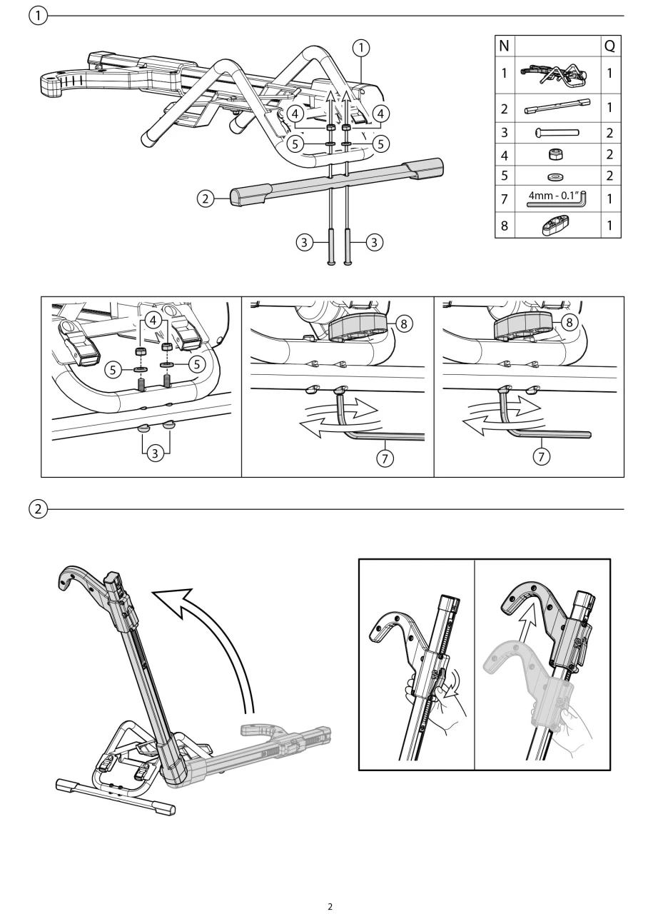 6. Suport depozitat si transportat bicicleta Menabo Snorkel Kickstand