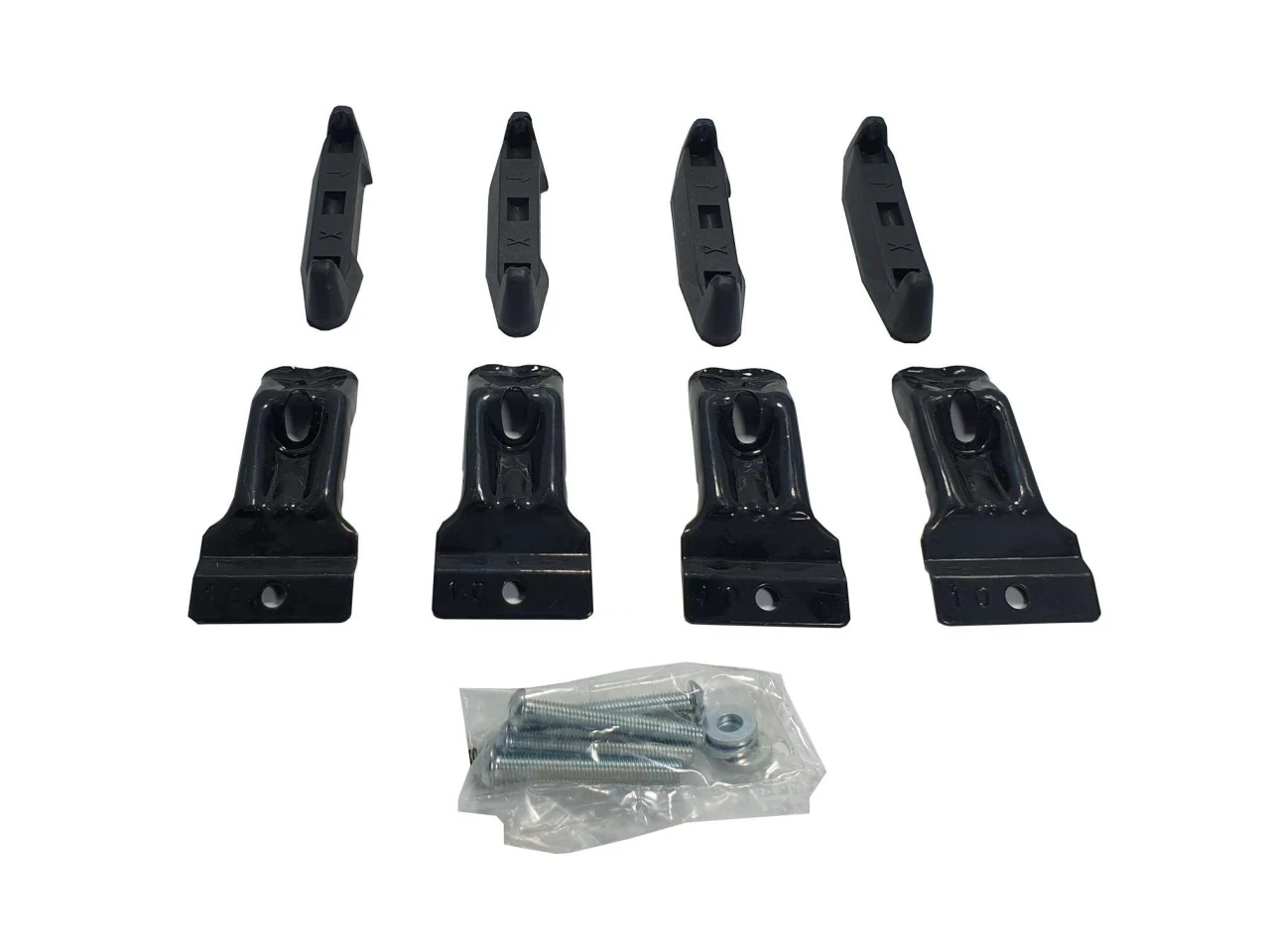 1. Kit de prindere Menabo FIX073G pentru bare transversale Tema / Tema Aluminiu