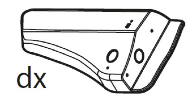 1. Set spoiler dreapta pentru suportul de biciclete Menabo Antares 3