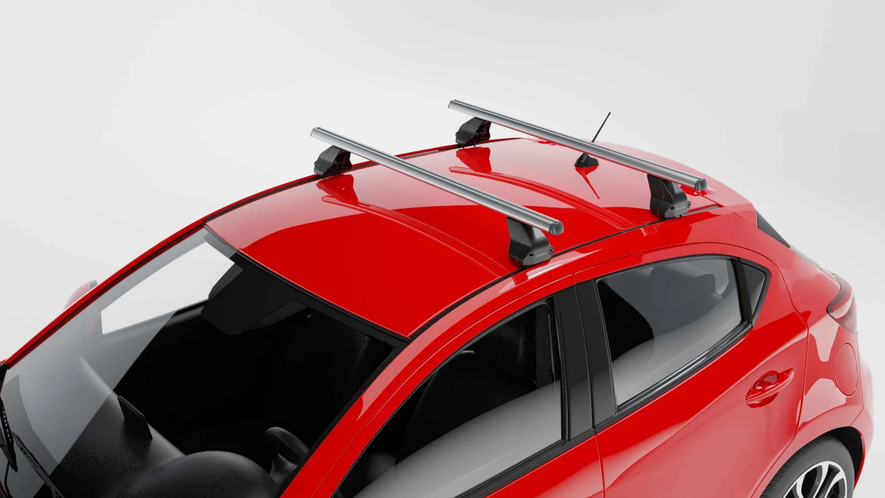 5. Bare transversale Menabo Omega Aluminiu pentru Fiat Idea, 5 usi, model 2005-2012