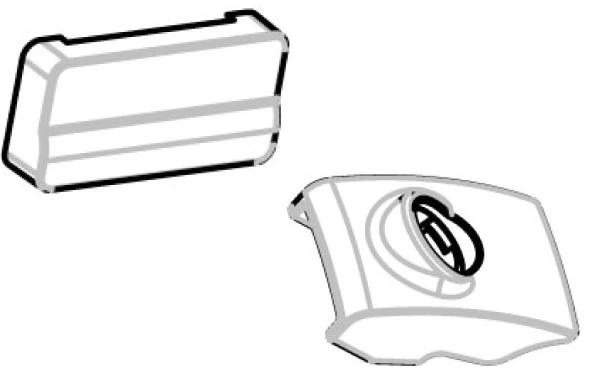 1. Capac incuietoare cu adaptor pentru barele transversale Menabo Pick Up