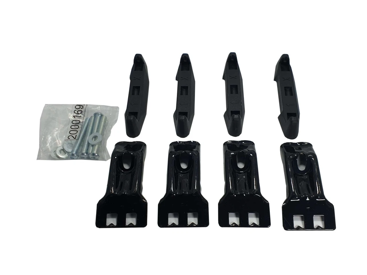1. Kit de prindere Menabo FIX007G pentru bare transversale Tema / Tema Aluminiu