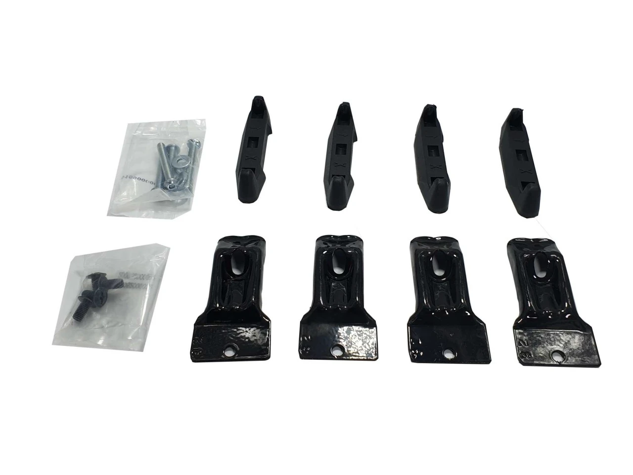 1. Kit de prindere Menabo FIX032G pentru bare transversale Tema / Tema Aluminiu