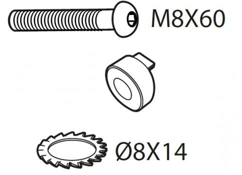 1. Suruburi de fixare pentru kiturile Menabo Delta Fix Point