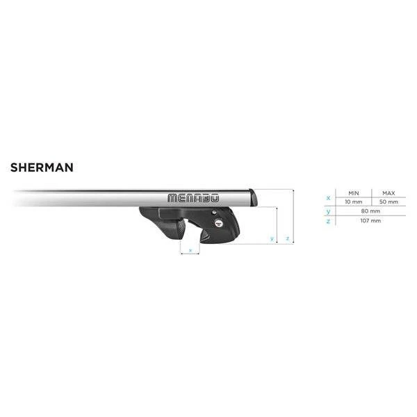 10. Bare transversale Menabo Sherman Silver pentru Chevrolet Uplander 2005-2009