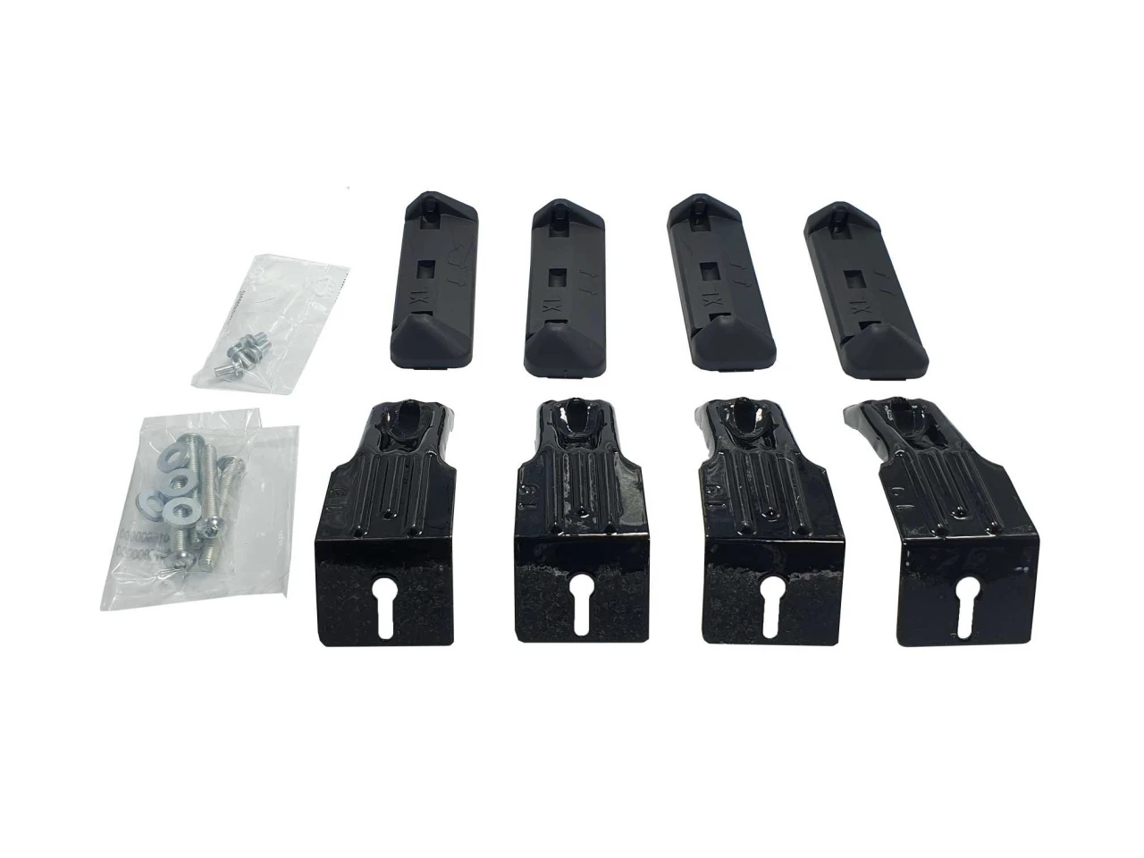 1. Kit de prindere Menabo FIX076G pentru bare transversale Tema / Tema Aluminiu