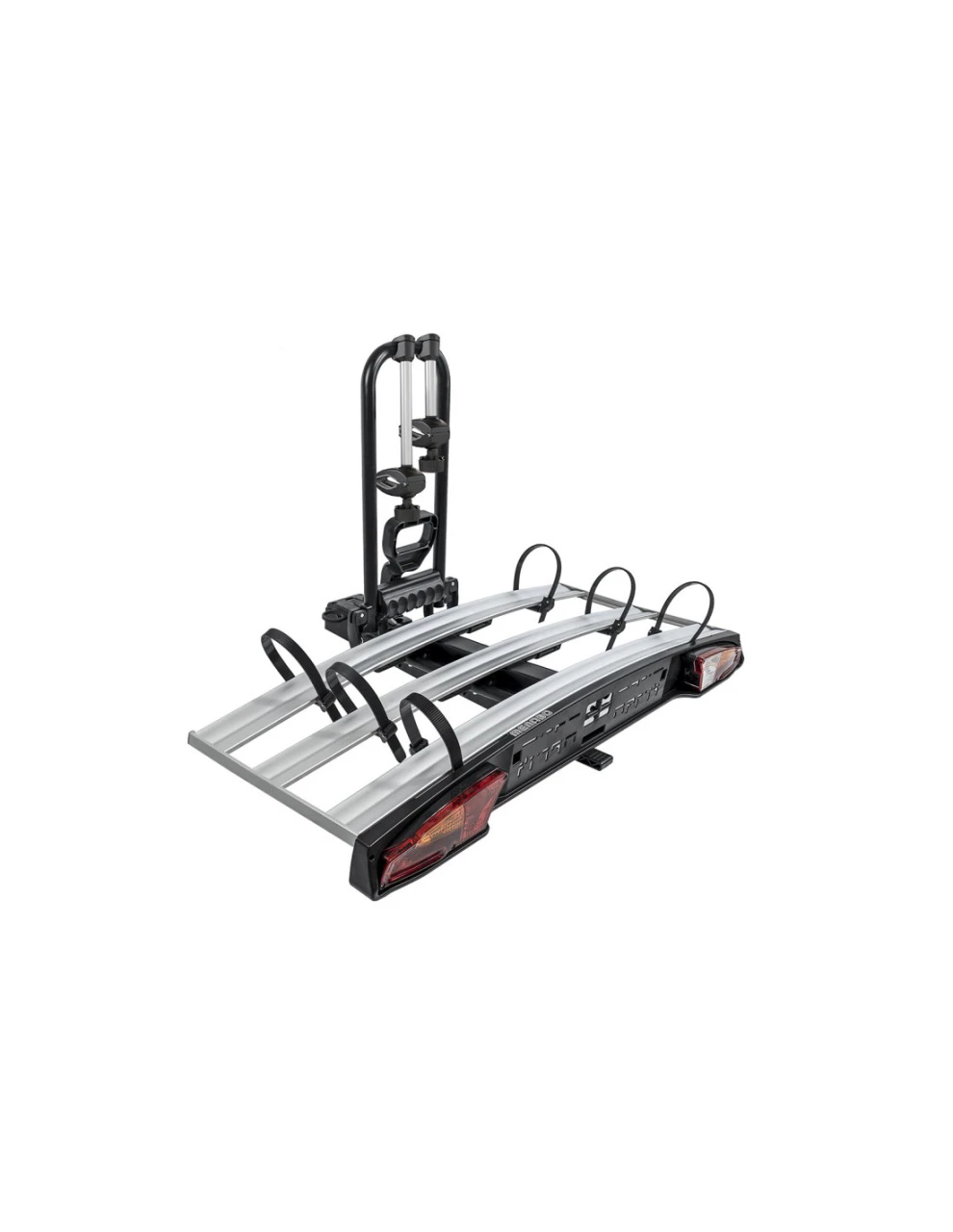 1. Suport biciclete Menabo Alioth 3 pentru 3 biciclete cu prindere pe carligul de remorcare