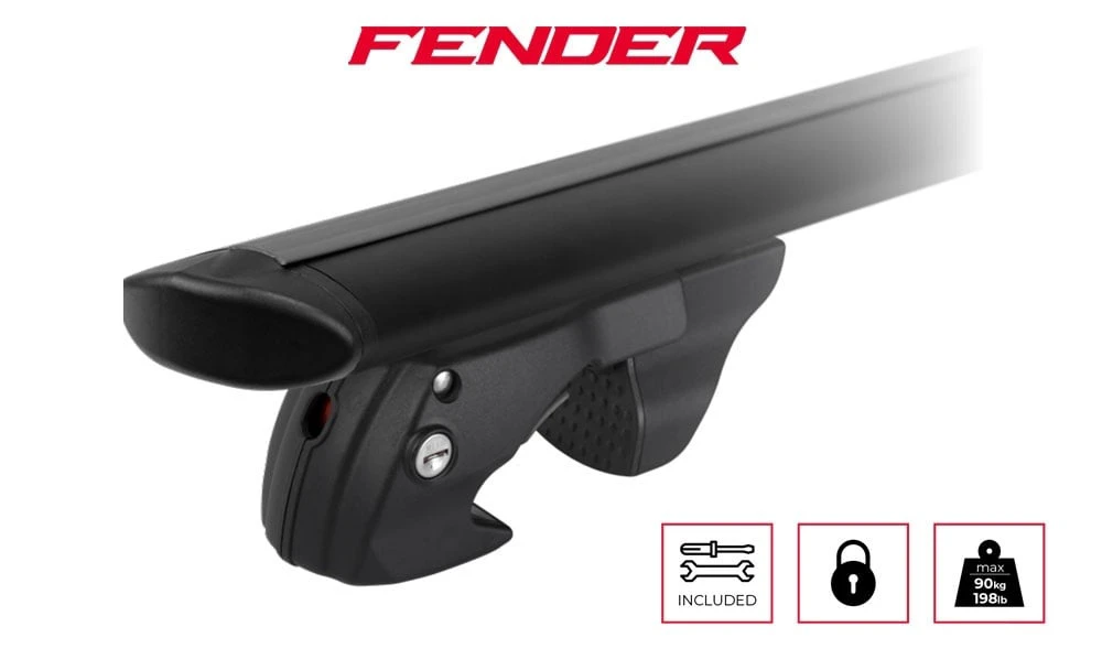 9. Bare transversale Menabo Fender Black XXL pentru Citroen Berlingo (Mk1) Van 1996-2010