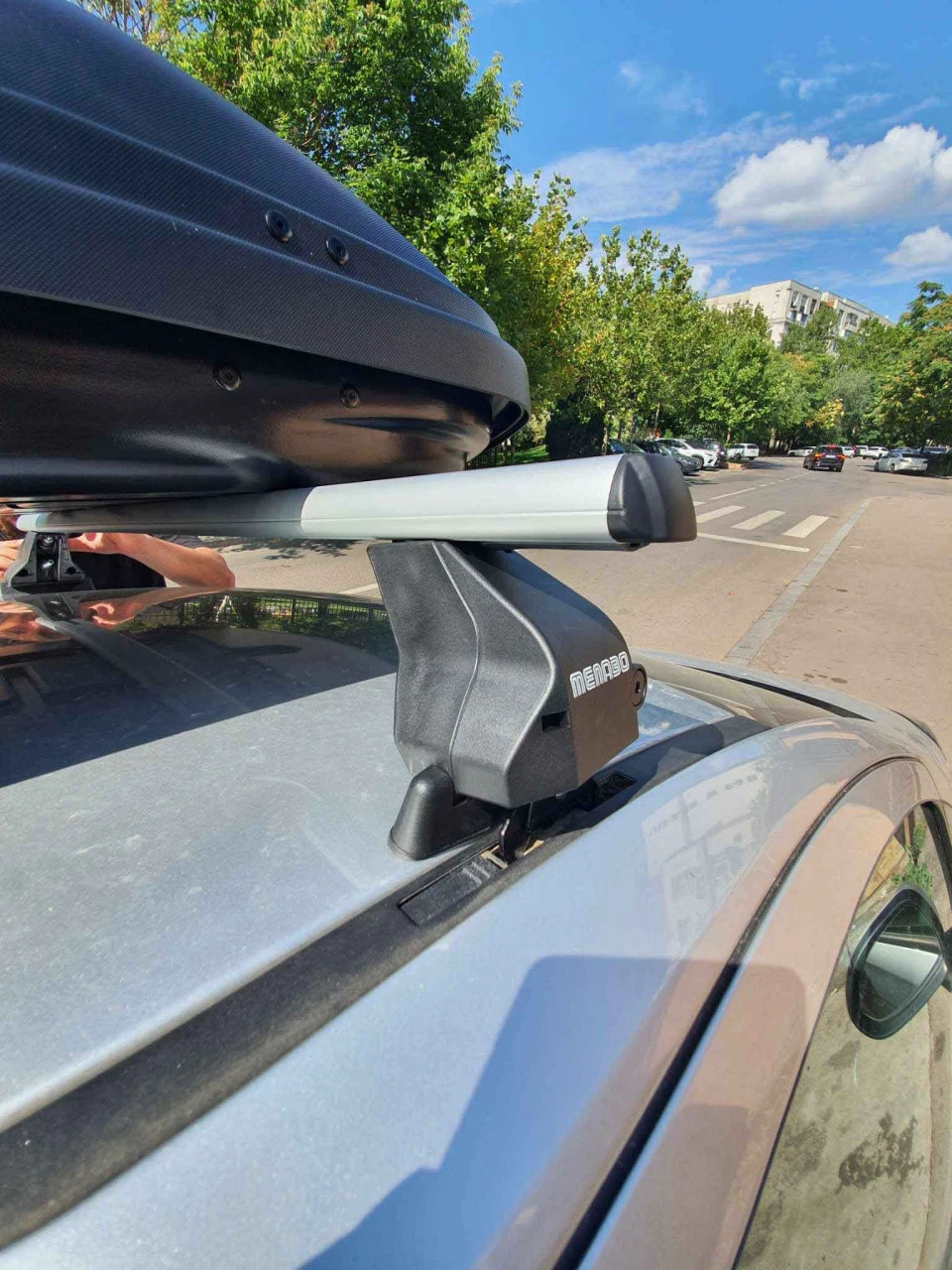 9. Bare transversale Menabo Omega Aluminiu pentru Opel Corsa (E), 5 usi, model 2015-2019