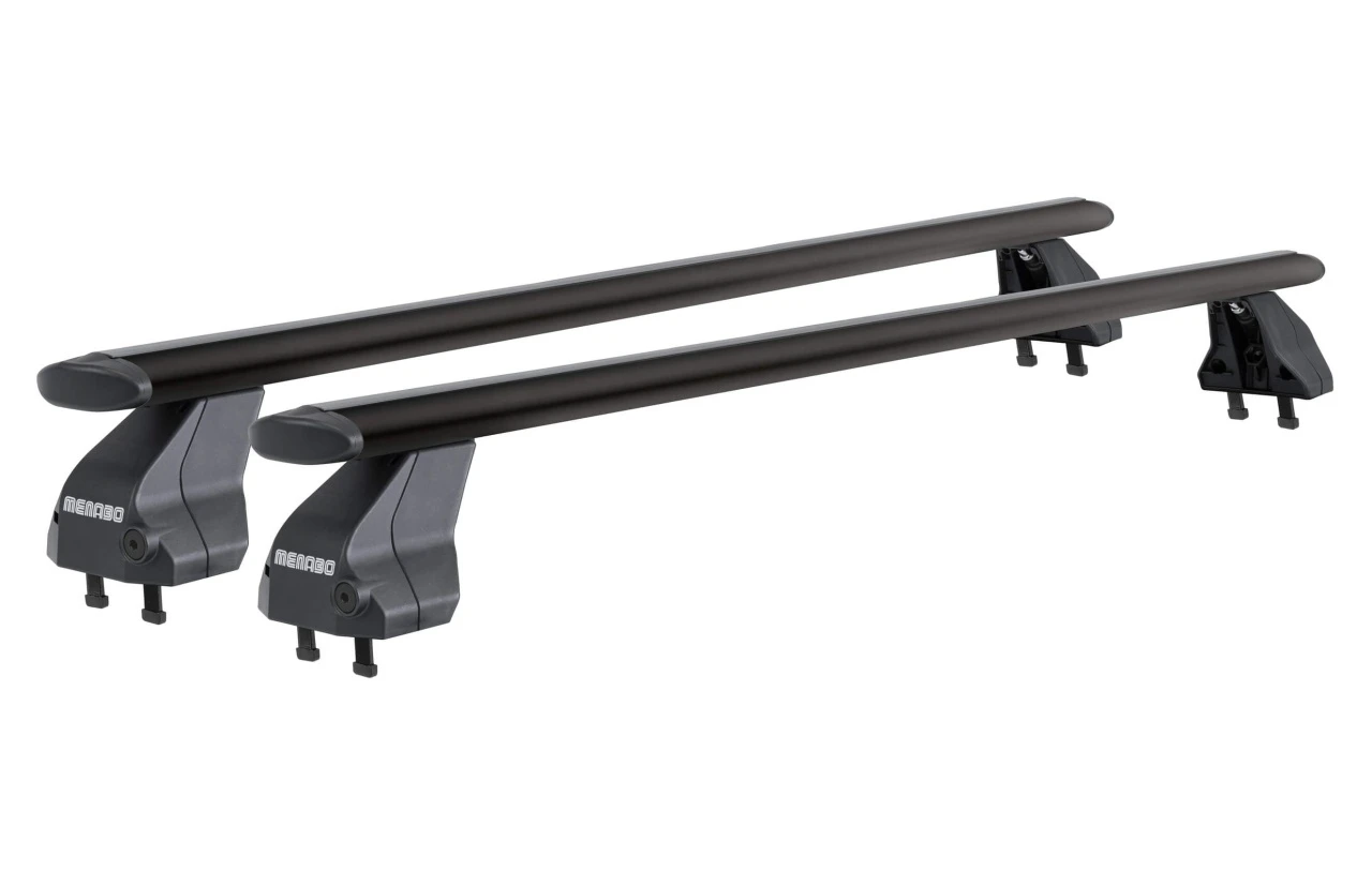 1. Bare transversale Menabo Omega Plus Black M cu talpi (fara kit de prindere)