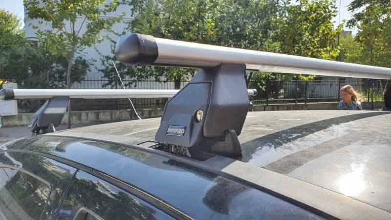 9. Bare transversale Menabo Tema Aluminiu pentru Volkswagen Golf III (1H), 5 usi, model 1991-1999
