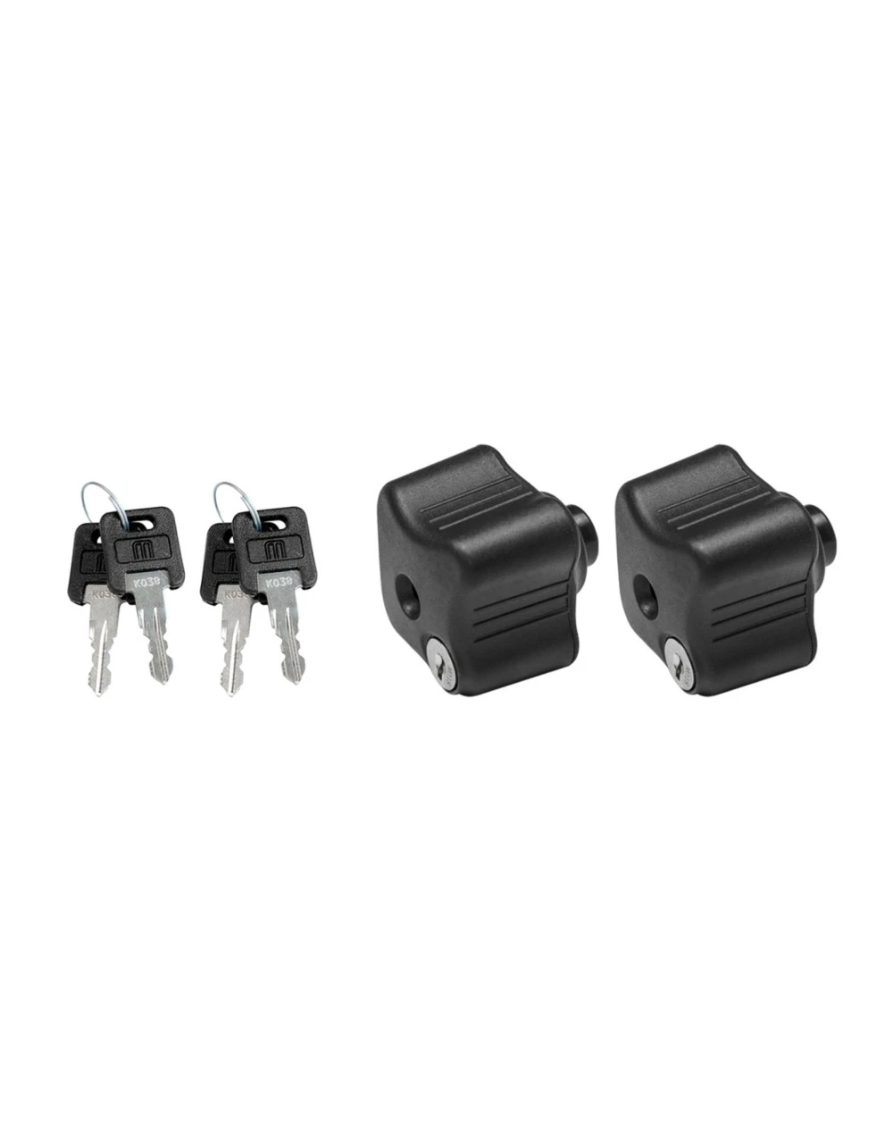 1. Set 2 butoane antifurt Menabo pentru suporturi de biciclete