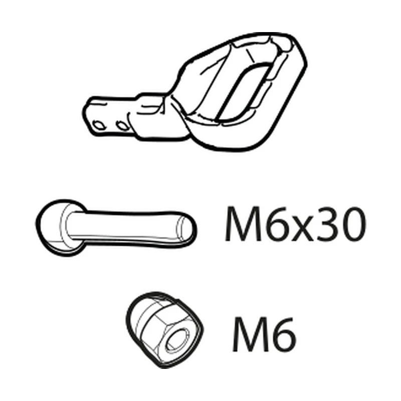 1. Set maner pentru suportul de biciclete Menabo Alcor