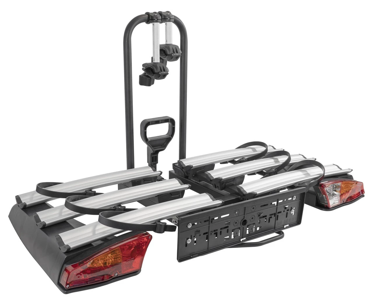 10. Suport biciclete Menabo Antares Plus pentru 3 biciclete cu prindere pe carligul de remorcare, pliabil