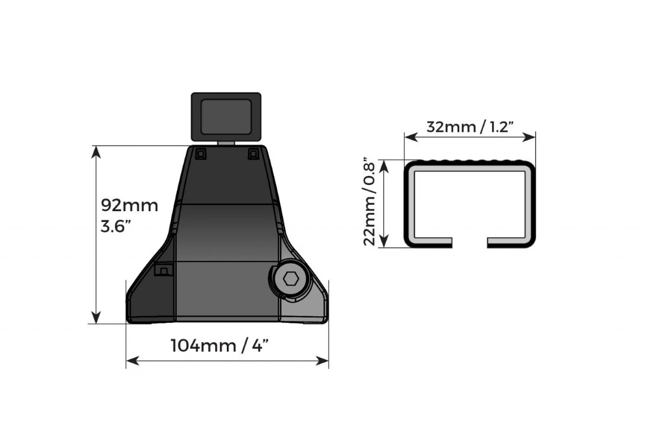 6. Bare transversale Menabo Omega Otel pentru BMW Serie 5 (E61) Touring, 5 usi, model 2003-2010